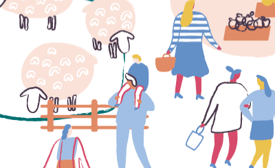 Imagen del cartel de programa de ferias de Euskadi 2024.