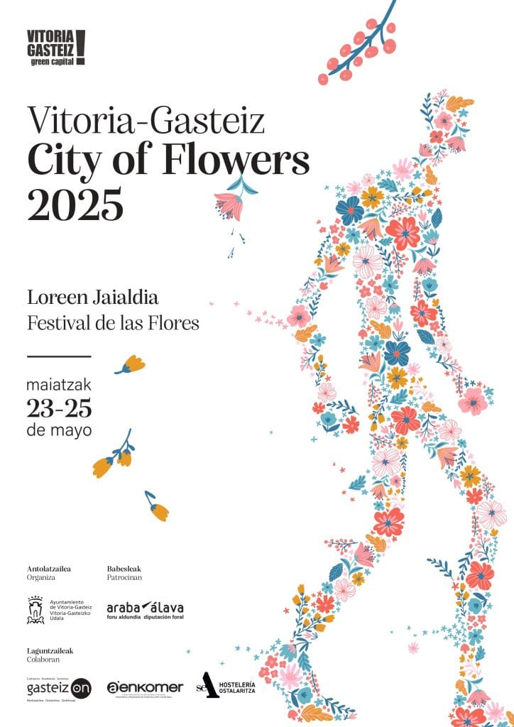 Cartel City of Flowers Vitoria-Gasteiz 2025.